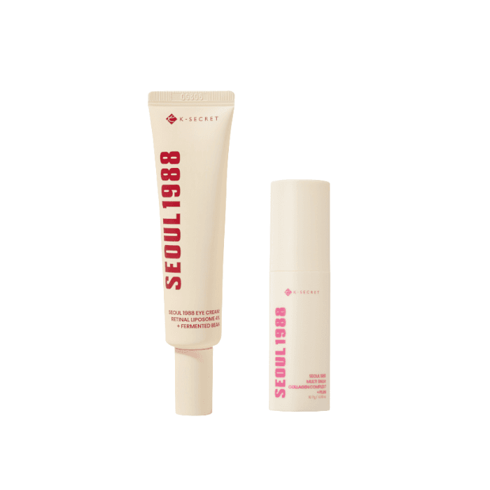 SEOUL 1988 Eye Cream : Retinal Liposome 4% + Fermented Bean - (1ea) & SEOUL 1988 Multi Balm : Collagen Complex.