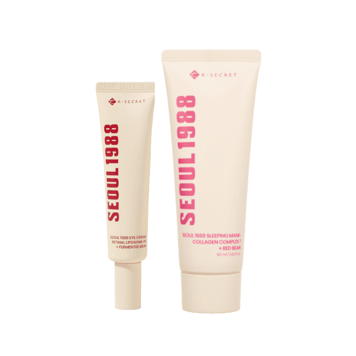 SEOUL 1988 Eye Cream : Retinal Liposome 4% + Fermented Bean - (1ea) & SEOUL 1988 Sleeping Mask : Collagen.