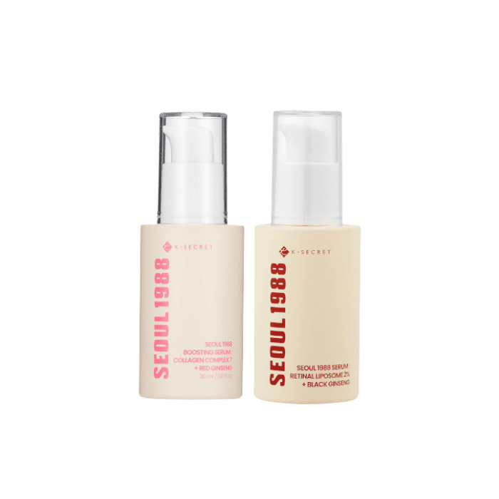 SEOUL 1988 Boosting Serum : Collagen Comple + Red Ginseng - (1ea) & SEOUL 1988 Serum : Retinal Liposome 2% +