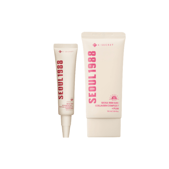 SEOUL 1988 Advanced Shot : Retinal Liposome 12% + Black Rice - (1ea) & SEOUL 1988 Sun : Collagen Comple +.