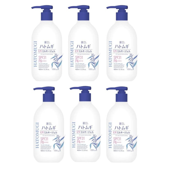 Reihaku Hatomugi UV Care & Moisturizing The UV Milky Gel SPF31 PA+++ - (.) Set