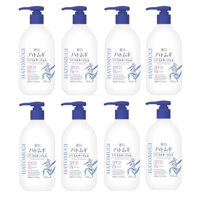 Reihaku Hatomugi UV Care & Moisturizing The UV Milky Gel SPF31 PA+++ - (.) Set