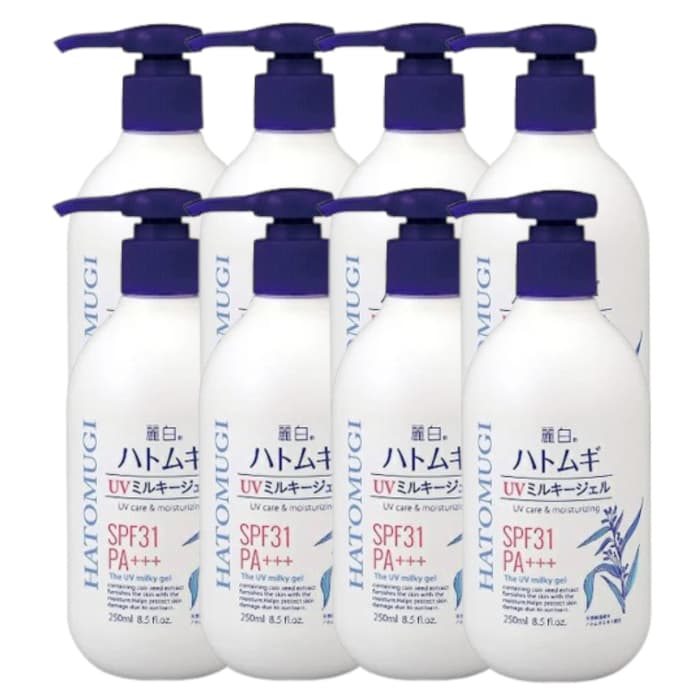Reihaku Hatomugi UV Milky Gel SPF31 PA+++ - (.) Set