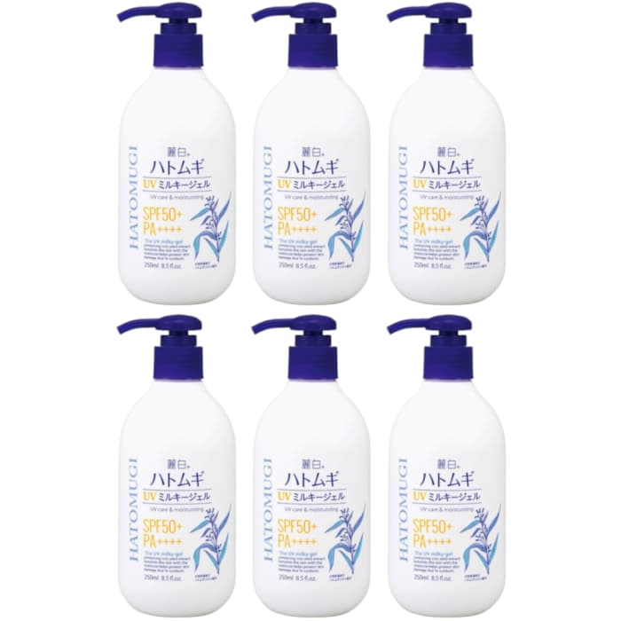 Reihaku Hatomugi UV Care & Moisturizing The UV Milky Gel SPF50+ PA++++ - (.) Set