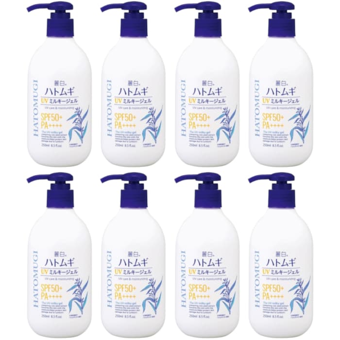 Reihaku Hatomugi UV Care & Moisturizing The UV Milky Gel SPF50+ PA++++ - (.) Set
