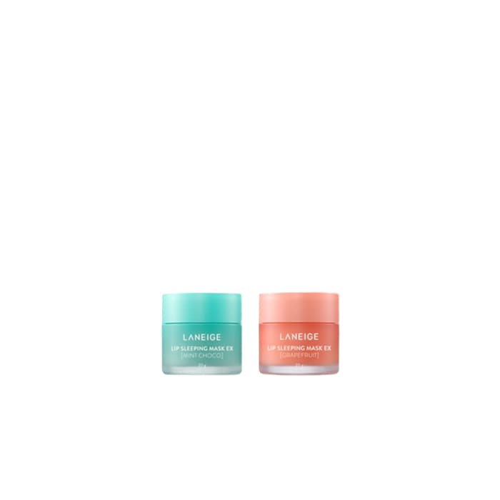 Lip Sleeping Mask EX - - Mint Choco (.) + Grapefruit (.) Set