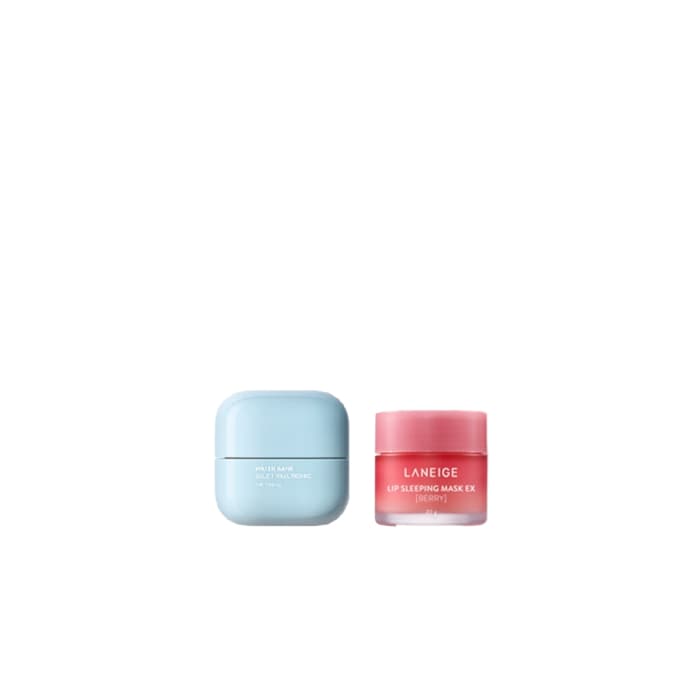 Water Bank Blue Hyaluronic Eye Cream - (.) + Lip Sleeping Mask EX - - Berry (.) Set