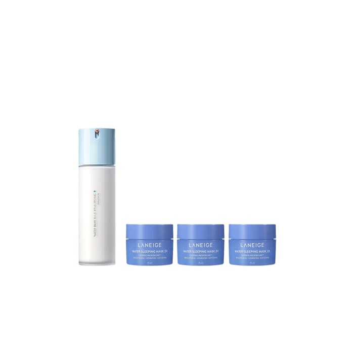 Water Bank Blue Hyaluronic Emulsion For Combination To Oily Skin - (.) + Water Sleeping Mask EX -.