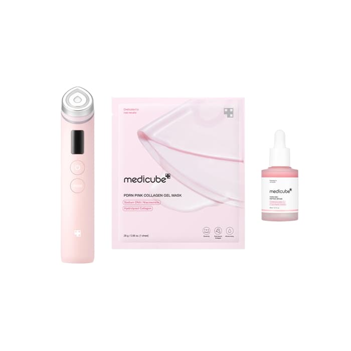 Booster Pro Pink Glass Skincare Set