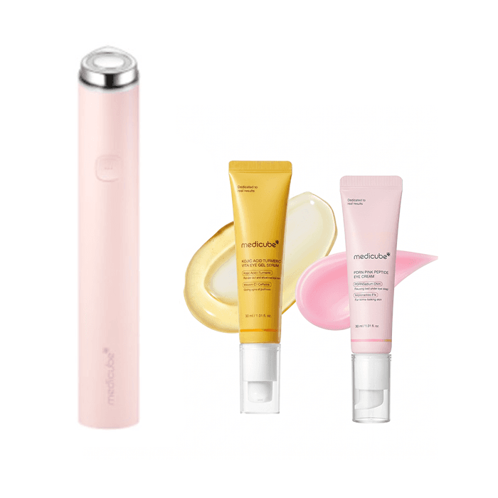 Glow & Firming Eye Care Device Set - Pink