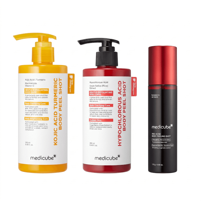 Ant-acne and Brightening Body Peeling Triple Set