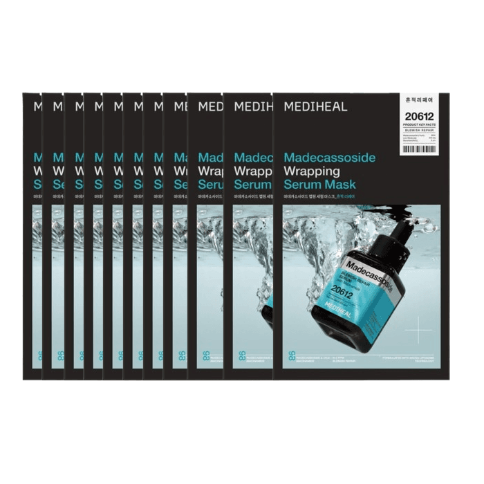 Madecassoside Wrapping Serum Mask (10ea) Set