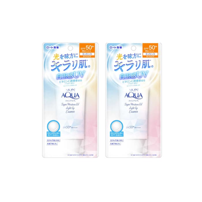 Skin Aqua Super Moisture UV Light Up Essence SPF50+ PA++++ (.) Set