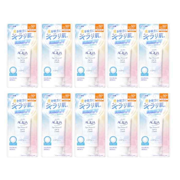 Skin Aqua Super Moisture UV Light Up Essence SPF50+ PA++++ (.) Set
