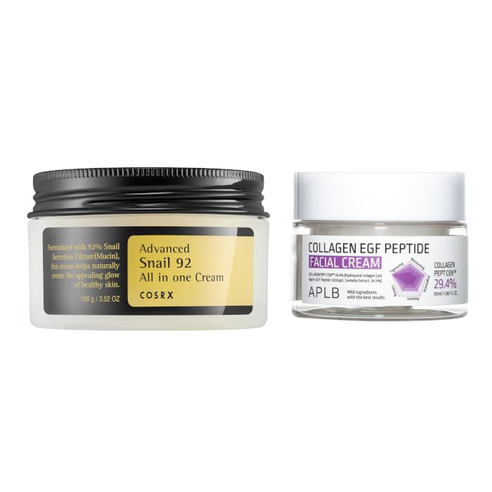 COSRX - Advanced Snail 92 All In One Cream - + APLB - Collagen EGF Peptide Facial Cream - Set