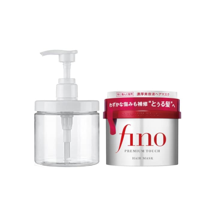 Shiseido - Fino Premium Touch Hair Mask - (1ea) + MissLady - Refillable Hair Mask Pump Bottle - (1ea)