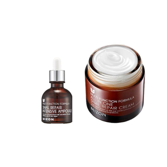 Snail Repair Cream & Ampoule Set