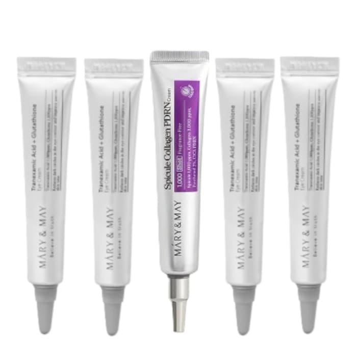 Spicule Collagen PDRN Cream - (1ea) & Tranexamic Acid + Glutathione Eye Cream - (4ea) Set