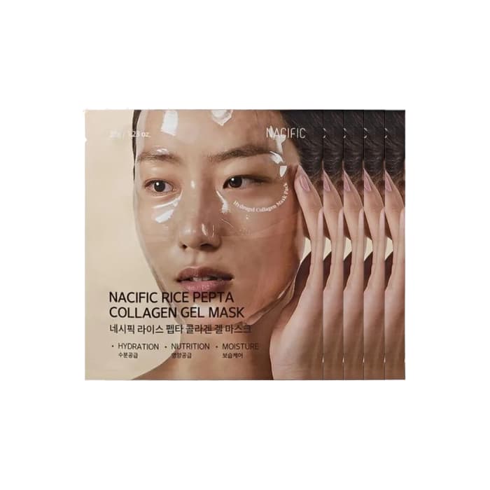 Rice Pepta Collagen Gel Mask - (.) Set