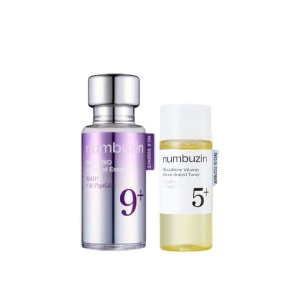 numbuzin - No.9 NAD+ BIO Lifting-sil Essence - (1ea) & No.5+ Glutathione Vitamin Concentrated Toner - (1ea) Set