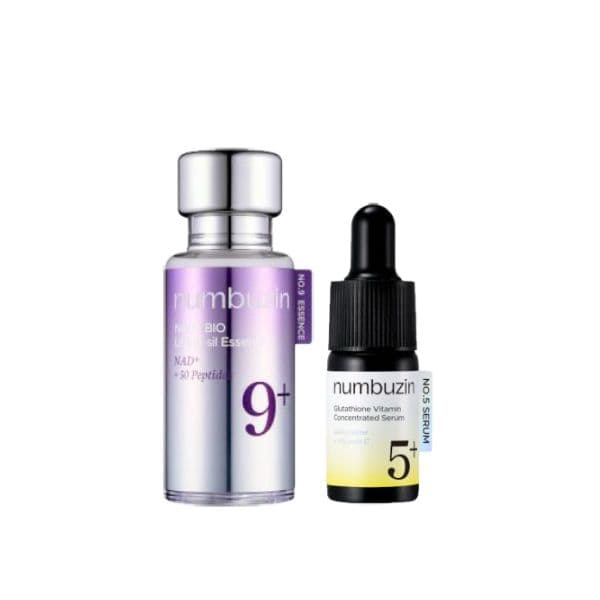 numbuzin - No.9 NAD+ BIO Lifting-sil Essence - (1ea) & No.5+ Glutathione Vitamin Concentrated Serum - (1ea) Set