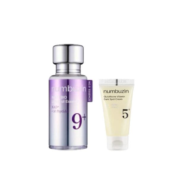 numbuzin - No.9 NAD+ BIO Lifting-sil Essence - (1ea) & No.5+ Glutathione Vitamin Dark Spot Cream - (1ea) Set