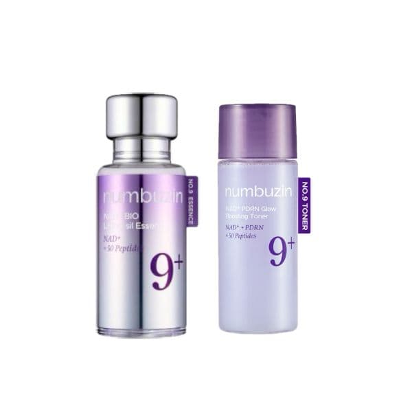 numbuzin - No.9 NAD+ BIO Lifting-sil Essence - (1ea) & NAD+ PDRN Glow Boosting Toner - (1ea) Set