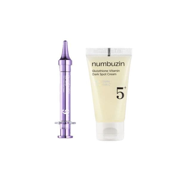 numbuzin - No.9 NAD+ Retinol Volumetox Eye Cream - (1ea) & No.5+ Glutathione Vitamin Dark Spot Cream - (1ea) Set