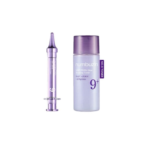 numbuzin - No.9 NAD+ Retinol Volumetox Eye Cream - (1ea) & PDRN Glow Boosting Toner - (1ea) Set