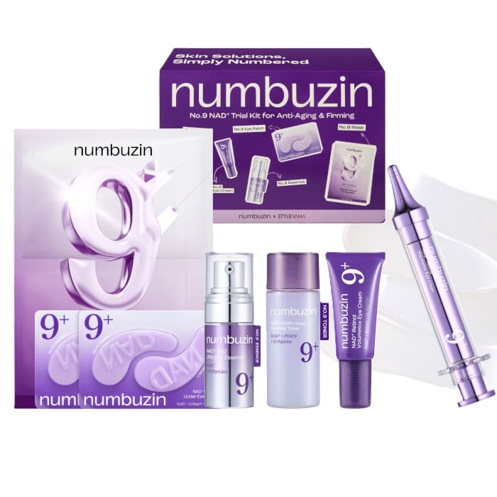 numbuzin - No.9 NAD+ Trial Kit for Anti-Aging & Firming (Stylevana Exclusive) - 1 Set (6Items) & No.9 NAD+ Retinol Volumetox.