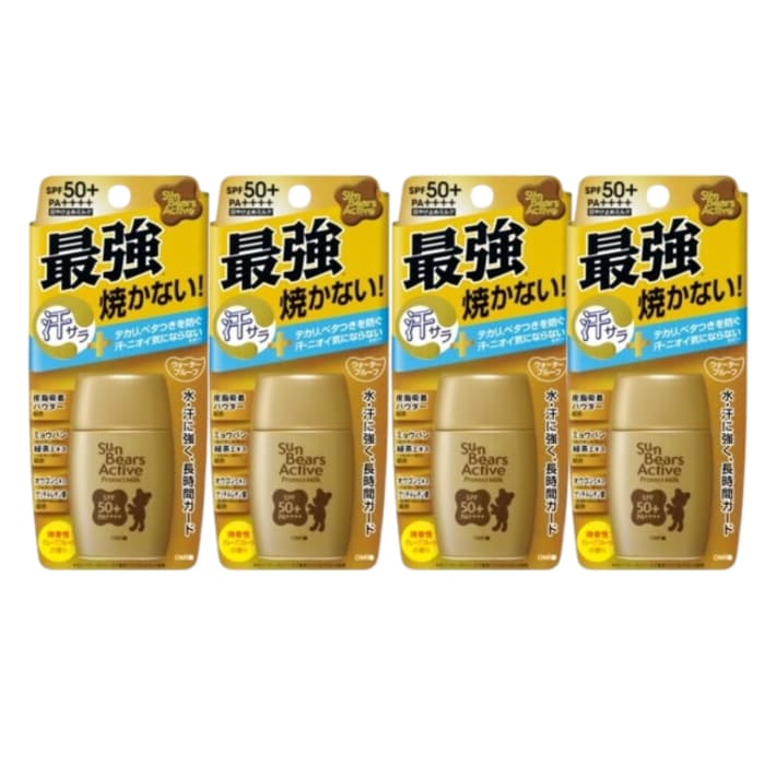 Sun Bears Active Protect Milk UV Sunscreen SPF50+ PA++++ - (.) Set
