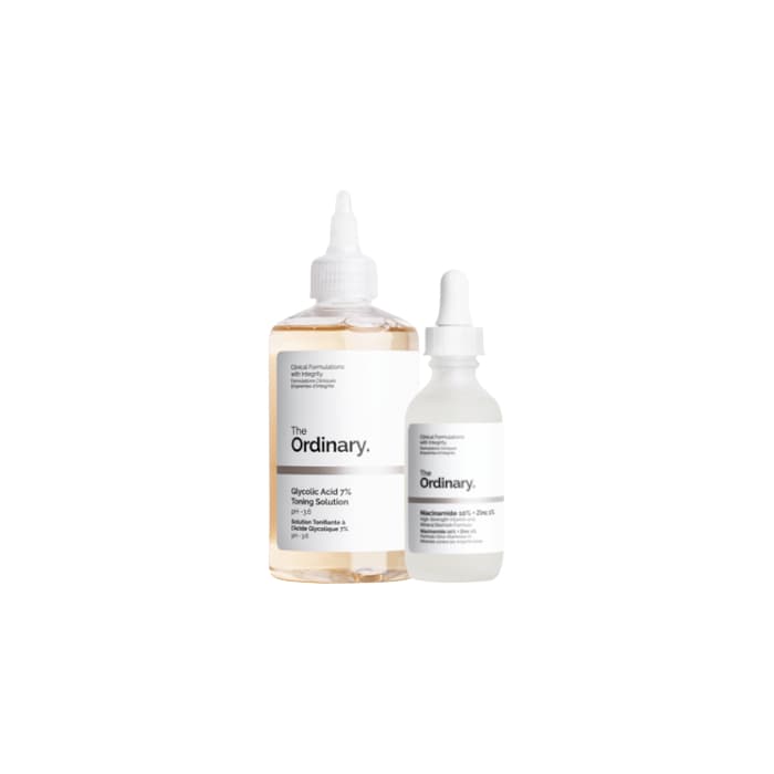 Glycolic Acid 7% Toning Solution - + Niacinamide 10% + Zinc 1% - Set