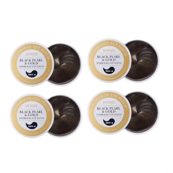 Black Pearl & Gold Hydrogel Eye Patch -. (.) Set