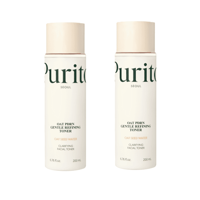 SEOUL - Oat PDRN Gentle Refining Toner - (1ea) + Oat In Gentle Exfoliating Face Cleanser - (1ea) Set