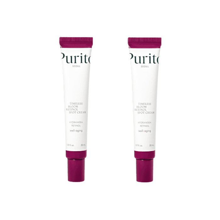 SEOUL - Timeless Bloom Retinol Spot Cream - (1ea) + Timeless Bloom Bakuchiol Serum - (1ea) Set