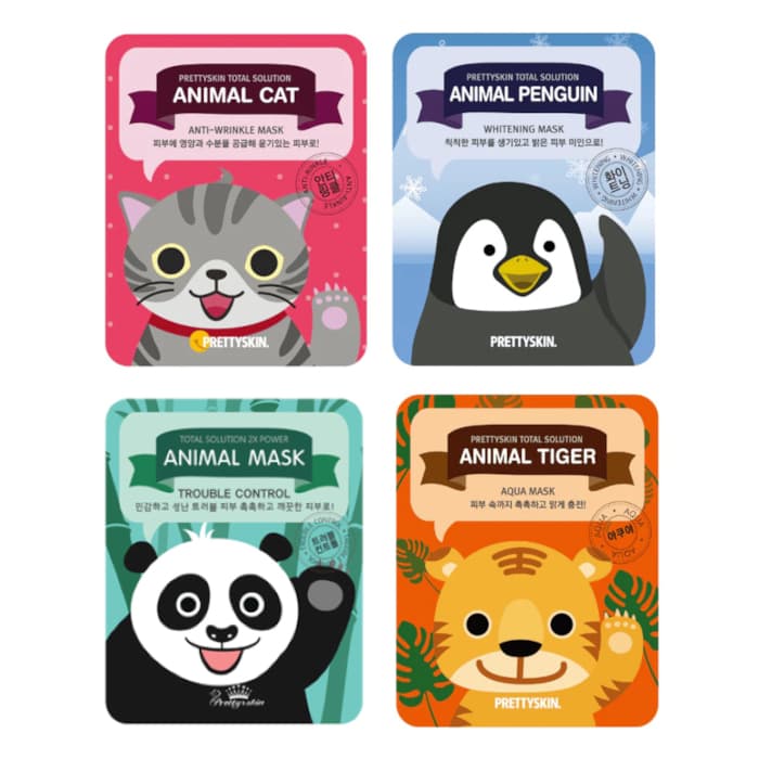 PRETTYSKIN - Total Solution Animal Mask Trial Set (.)