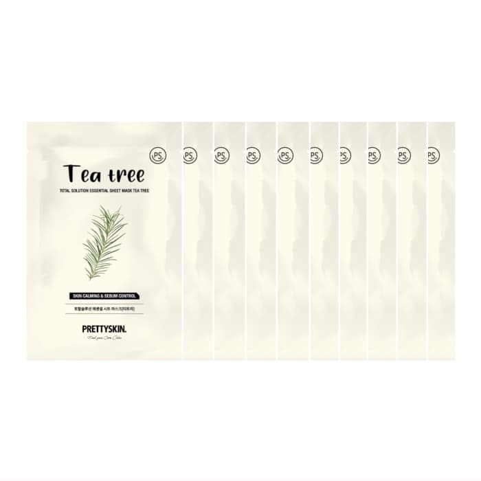 PRETTYSKIN - Total Solution Essential Sheet Mask - Tea Tree (.) Set