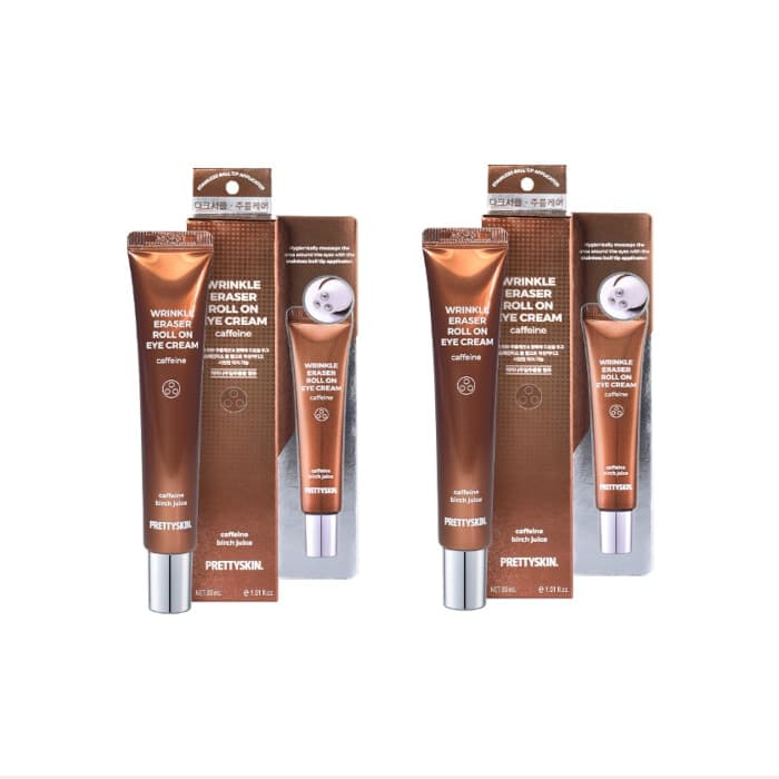PRETTYSKIN - Wrinkle Eraser Roll On Eye Cream - Caffeine - (.) Set
