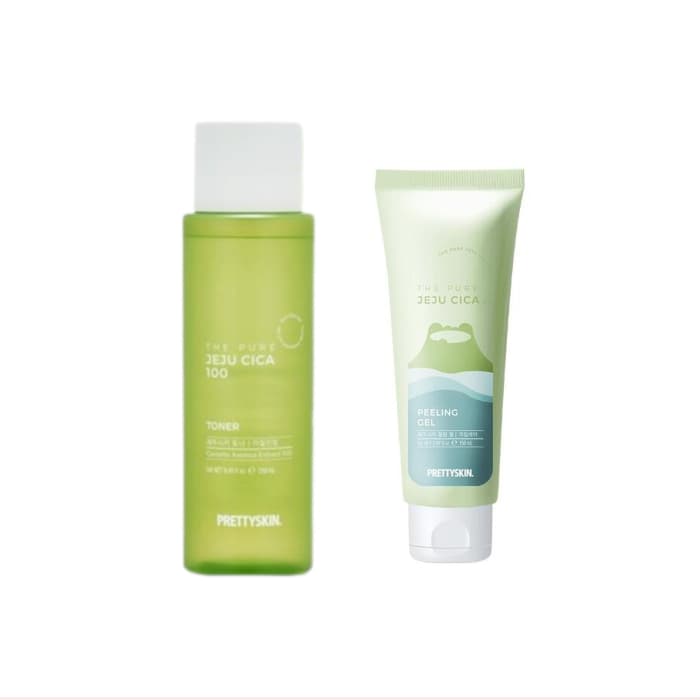 PRETTYSKIN - The Pure Jeju Cica 100 Toner - (.) + Peeling Gel - (.) Set
