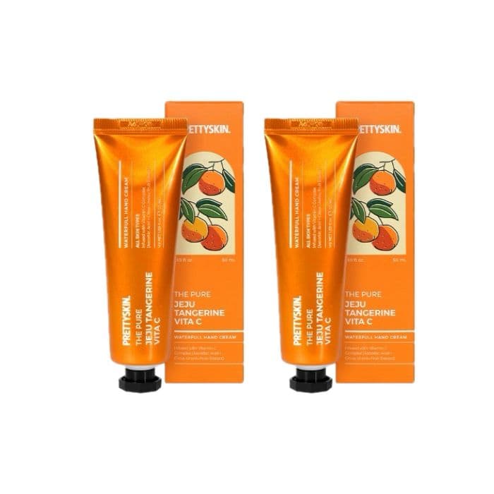 PRETTYSKIN - The Pure Jeju Tangerine Vita C Waterfull Hand Cream - (.) Set