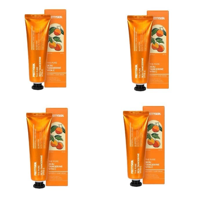 PRETTYSKIN - The Pure Jeju Tangerine Vita C Waterfull Hand Cream - (.) Set