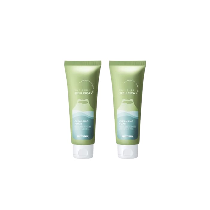 PRETTYSKIN - The Pure Jeju Cica Cleansing Foam - (2ea) Set