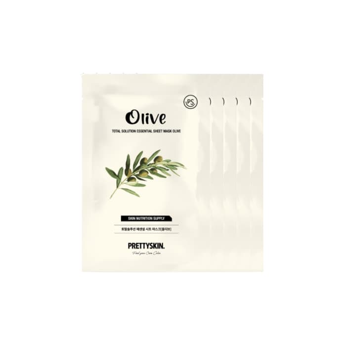 PRETTYSKIN - Total Solution Essential Sheet Mask - - Olive (5ea) Set
