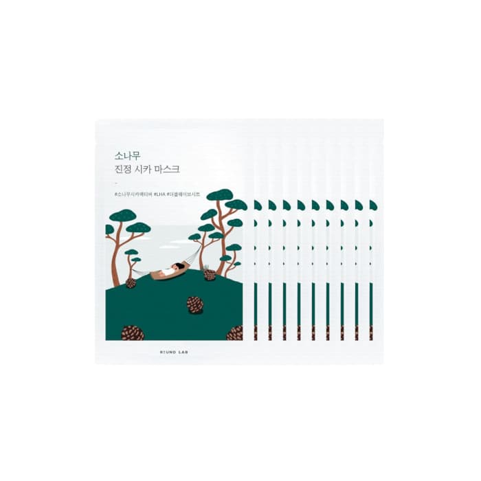 [Deal] Round Lab - Pine Calming Cica Mask Sheet - (.) Set