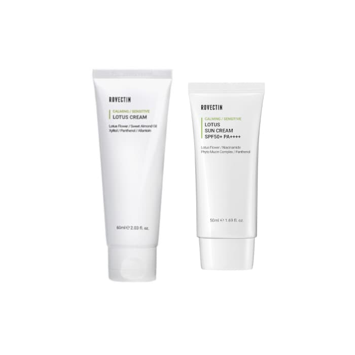 Calming Lotus Cream - + Sun Cream SPF50+ PA++++ - Set