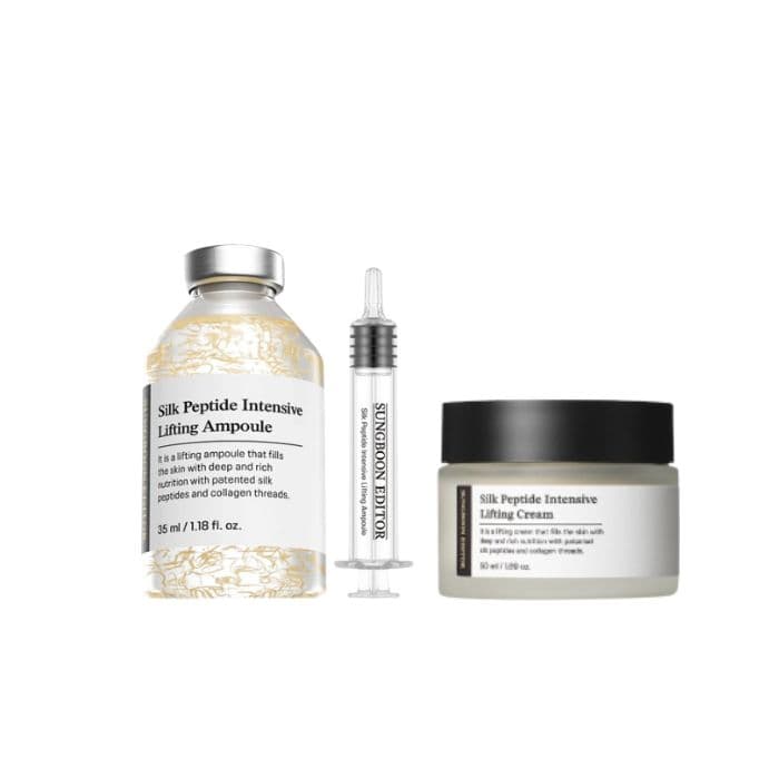 Silk Peptide Intensive Lifting Cream - (1ea) + Silk Peptide Intensive Lifting Ampoule - (1ea) Set