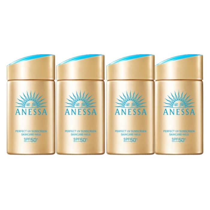 Anessa Perfect UV Sunscreen Skin Care Milk SPF50+ PA++++ (2024 Version) - (.) Set