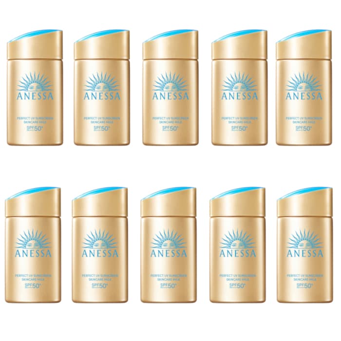 Anessa Perfect UV Sunscreen Skin Care Milk SPF50+ PA++++ (2024 Version) - (.) Set