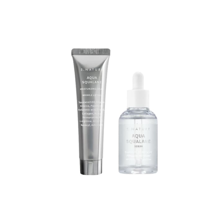 Aqua Squalane Serum - + Aqua Squalane Moisturizing Cream - Set