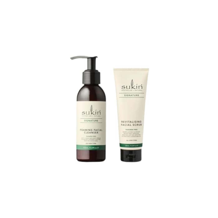 Signature Foaming Facial Cleanser - (.) X Signature Revitalising Facial Scrub - (.)